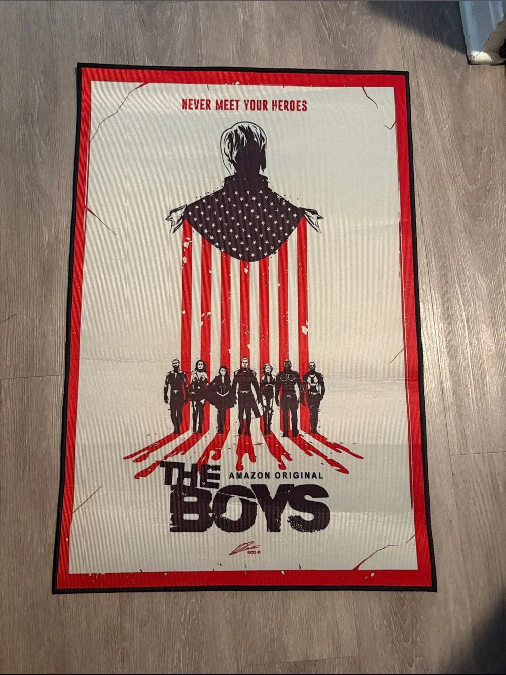 The Boys Never Meet Your Heroes Area Rug Floor Mat Fan Decor